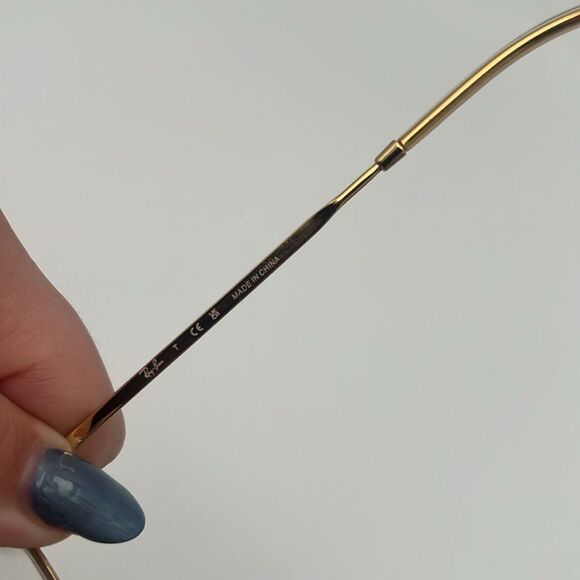 RAYBAN GOLD WIRE ROUND METAL OPTIC EYE GLASSES - Picture 7 of 12